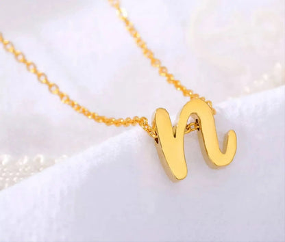 Lowercase Cursive Initial 18k Gold Coin Necklace, Letter Necklace, Monogram Necklace, Initial Circle Necklace For Women Men Gold Pendant JettsJewelers