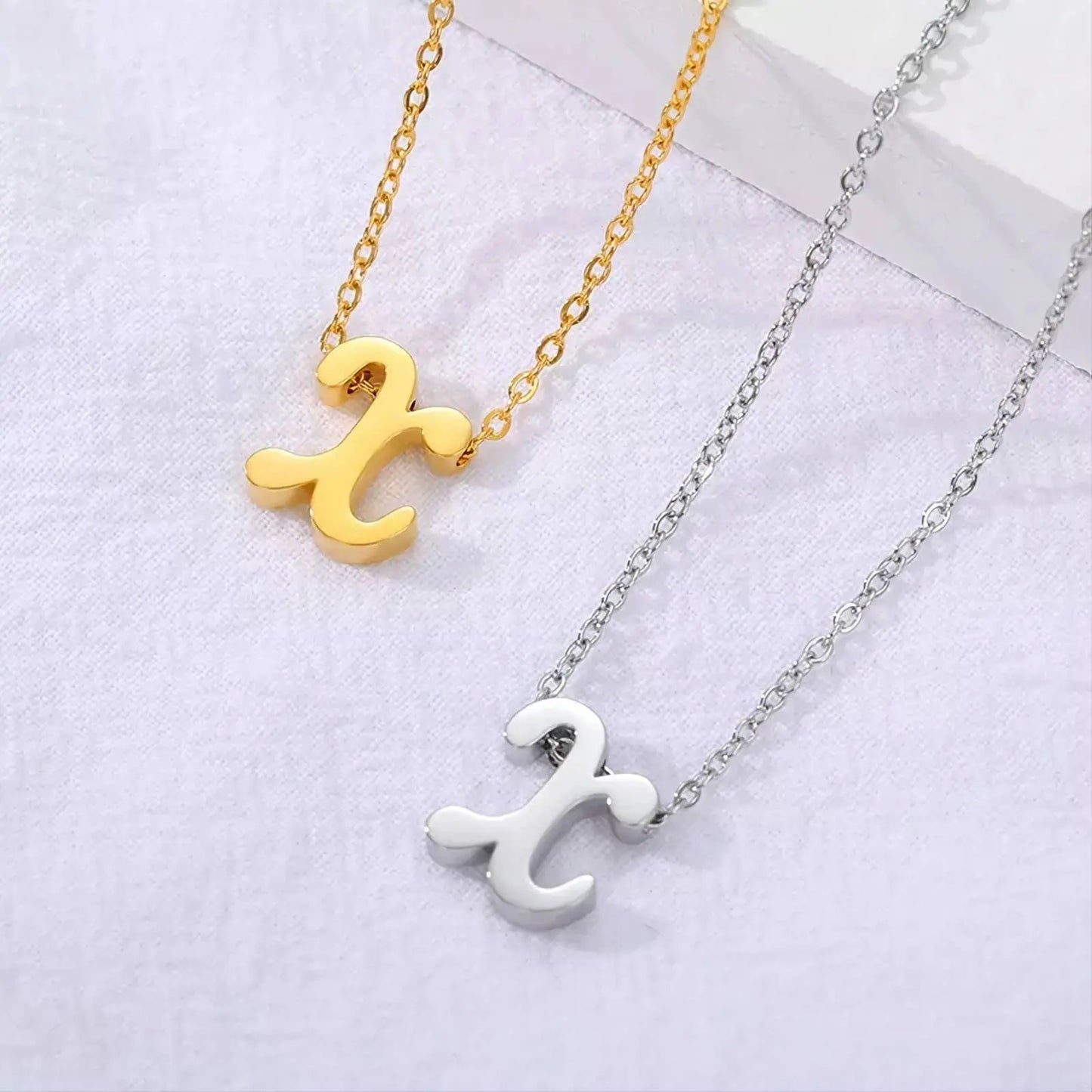 Lowercase Cursive Initial 18k Gold Coin Necklace, Letter Necklace, Monogram Necklace, Initial Circle Necklace For Women Men Gold Pendant JettsJewelers
