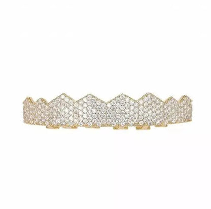 Mens Womens 14k Gold Finish Jewelry Chain Pendant Set Grillz - JettsJewelers