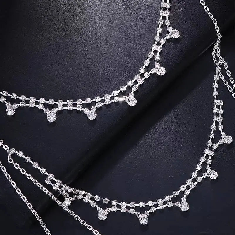Metal Bra Body Harness Chain for Women Bohemian Tassels Shoulder Chain Necklace Jewelry for Party Wedding Summer Beach JettsJewelers