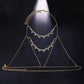 Metal Bra Body Harness Chain for Women Bohemian Tassels Shoulder Chain Necklace Jewelry for Party Wedding Summer Beach JettsJewelers