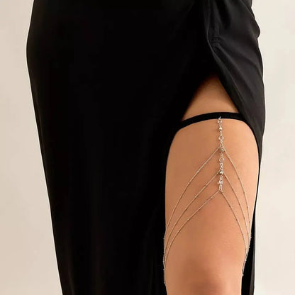 Multi Chain Leg Chain Gold and Silver for Women Thigh Chain For Girls Gold Pendant Boho Body Chain for Beach Summer Holiday JettsJewelers