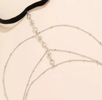 Multi Chain Leg Chain Gold and Silver for Women Thigh Chain For Girls Gold Pendant Boho Body Chain for Beach Summer Holiday JettsJewelers