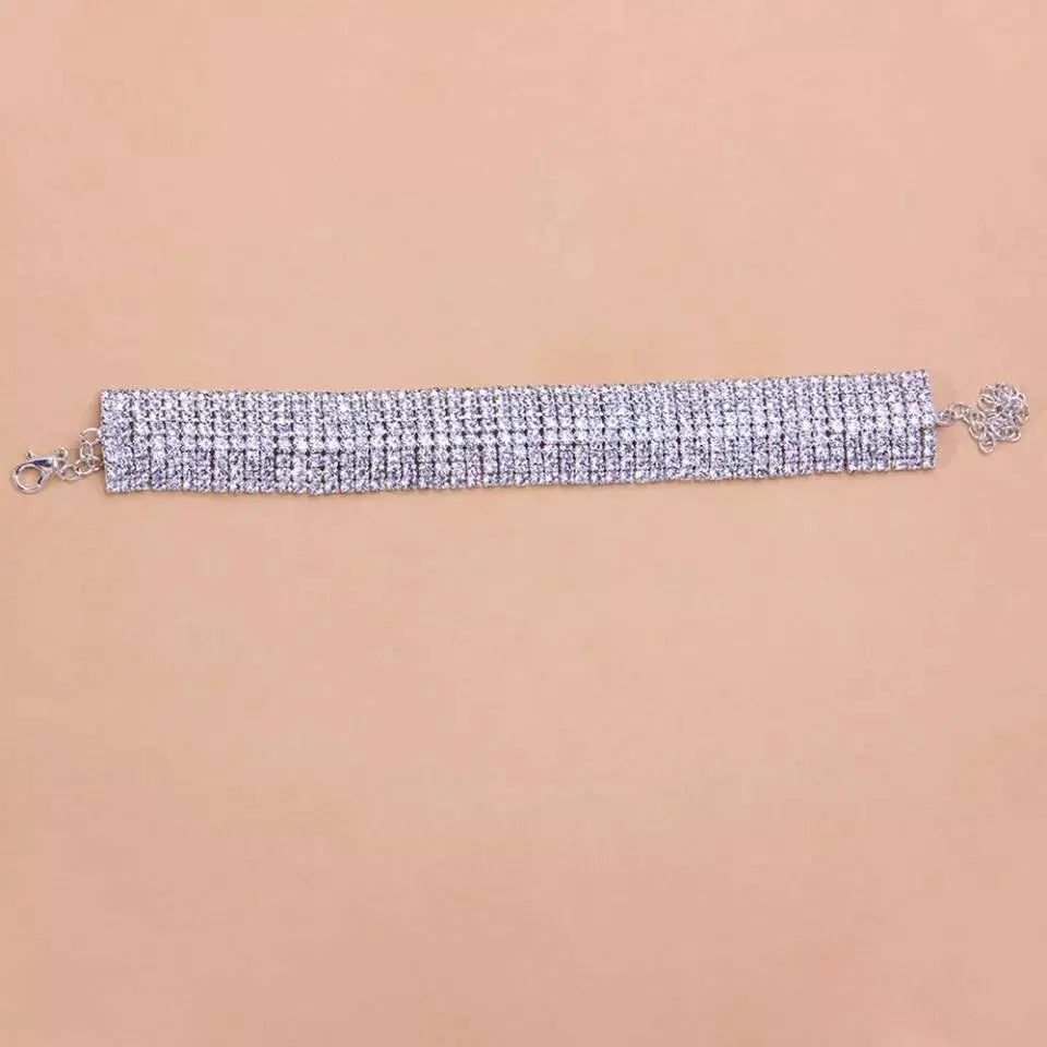 Multi-layered Rhinestones Anklet Foot Jewelry for Women Beach Barefoot Chain Bracelet On the Leg Accessories Gift - JettsJewelers