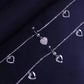 Navel Piercing Heart Waist Chain Rhinestone Belly Chains Belt Summer Beach Costume Crystal Body Jewelry for Women and Girls Silver Gold - JettsJewelers