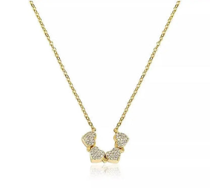 Necklaces for Girls, Heart Magnetic Necklace for Women, Cute Four Leaf Clover Necklace Dainty 18k Gold Necklace for Teen Girls Christmas JettsJewelers