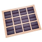 Portable Flannel Jewelry Ring Bracelet Jewelry Grid Display Organizer Box Tray Holder Storage Box Showcase Drawer Organizer Trays JettsJewelers
