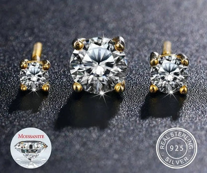 Real 0.1-2 Carat D Color Moissanite Earrings For Women 100% 925 Sterling Silver Earring 2021 Trend Wedding Jewelry 585 Rose Gold