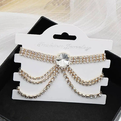 Rhinestone Anklet Bracelets for Women Girls, Crystal Tennis Anklet Bracelet Multi-layered Ankle Foot Jewelry Hip Hop Party Gifts JettsJewelers
