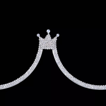 Rhinestone Bra Body Chain Sexy Bikini Silver Gold Beauty Crown Chest Bracket Bras Chain Nightclub and Partying Body Jewelry for Women JettsJewelers