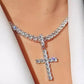 Rhinestone Cross Necklace Hope Chain Crystal Choker Necklaces for Women and Girls JettsJewelers