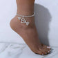 Rhinestone Cupid Arrow Anklet Foot Jewelry for Women Beach Barefoot Chain Bracelet On the Leg Accessories Gift JettsJewelers