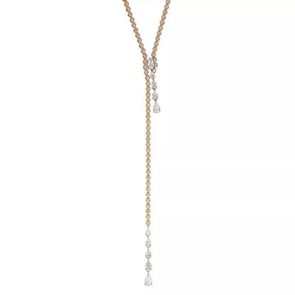 Rhinestone Long Necklace Chain Crystal Choker Necklaces Sexy Body Jewelry for Women and Girls JettsJewelers