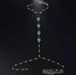 Rhinestones Water Drop Chest Harness Chain for Women Bohemian Tassels Shoulder Chain Necklace Jewelry for Party Wedding Summer Beach JettsJewelers
