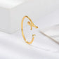 Rose Gold Silver Gold Initial Ring for Women Adjustable CZ Letter Knuckle Rings for Girls