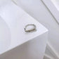 S925 Geometric Folded Circle Adjustable Ring Minimalist JettsJewelers
