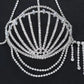 Sea Shell Bra Top Woman Crystal Lingerie Chain Apparel Stripper Outfit Dancewear Exotic Lingerie Wholesale Pendant - JettsJewelers