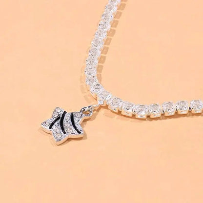 Silver Star Rhinestone Anklet Foot Jewelry for Women Beach Barefoot Chain Bracelet On the Leg Accessories Gift JettsJewelers