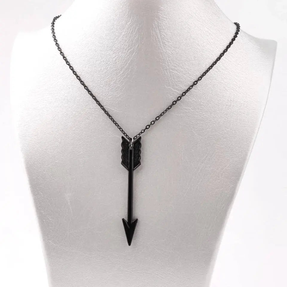 Stainless Steel Arrow Pendant Chain Necklace