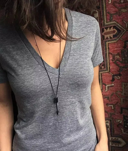 Stainless Steel Arrow Pendant Chain Necklace