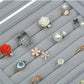 Velvet Glass Jewelry Ring Display Stand Storage Box Ring Earrings Jewelry Box Ring Holder Case - JettsJewelers