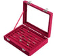 Velvet Glass Jewelry Ring Display Stand Storage Box Ring Earrings Jewelry Box Ring Holder Case Ring Organize Jewelry Case JettsJewelers