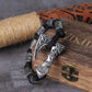 Vikings Thor Axe Wrap Bracelets Men Mjolnir Hammer Camping Paracord Survival Rope Wristband Amulet Handmade Male Jewelry Gifts - Black JettsJewelers