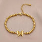Vintage Butterfly Bracelet For Women Gold Stainless Steel Bracelet titanium steel Aesthetic Women jewelry Gift