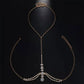 Water Drop Chest Bra Chain for Women Bohemian Tassels Shoulder Chain Necklace Jewelry for Party Wedding Summer Beach JettsJewelers