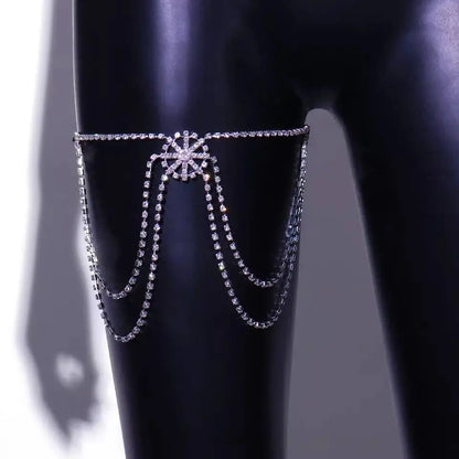Wheel Leg Chain Gold and Silver for Women Thigh Chain For Girls Gold Pendant Boho Body Chain for Beach Summer Holiday JettsJewelers