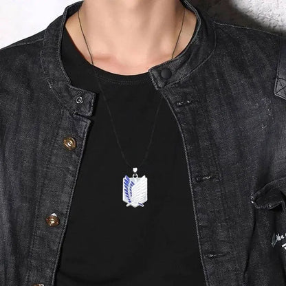 Wings Of Urgent Freedom Scout Legion, Stationery Squad Pendant Anime Jewelry Attack On Titan Necklace - JettsJewelers