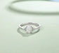 Women 925 Sterling Silver Rings Oval White Opal Ring with Zirconia - JettsJewelers