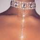 Women Rhinestone Gem Pendants Necklace Necklace Choker JettsJewelers