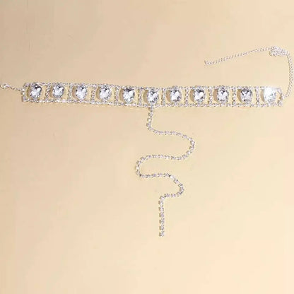 Women Rhinestone Gem Pendants Necklace Necklace Choker JettsJewelers