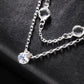 Womens Long Rhinestone Gem Double Layered Necklace Backless Choker JettsJewelers