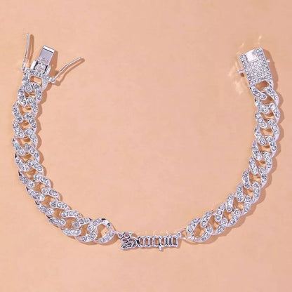 Zodiac Rhinestones Anklet Foot Jewelry for Women Beach Barefoot Chain Bracelet On the Leg Accessories Gift Horoscope JettsJewelers