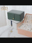 Jewelry Box for Women Girls Girlfriend Wife Great Gift, Medium PU Leather Jewelry Organizer Storage Case with Two Layers Display